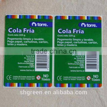 Waterproof self-adhesive paper sticker for packing