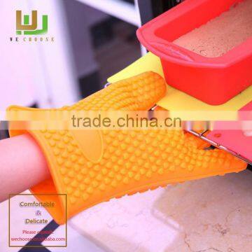 Highly Appreciated silicone heat resistant gloves non-stick bbq silicone gloves