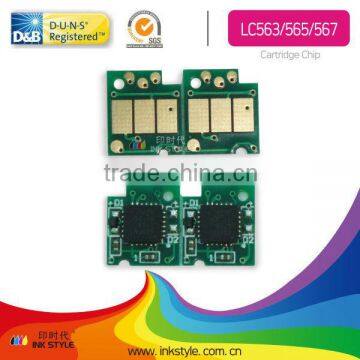 LC563 LC565 LC567 cartridge chip for Brother ink cartridge reset chip