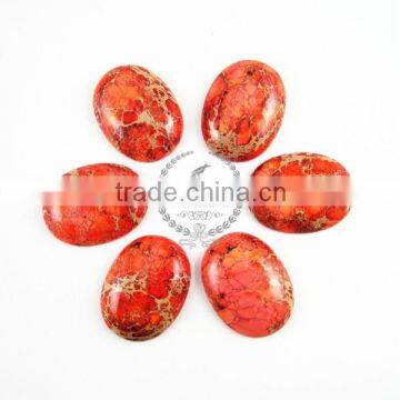 30x40mm big oval orange imperial jasper cabochon beads,gemstone pendant cabochon stone beads set for earrings,rings,4120025