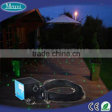 Wide application outdoor industrial lighting with 5W LED light engine and black PVC sheathed sheathed fiber cables