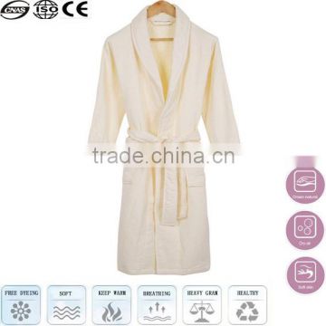 adult white fleece bathrobe