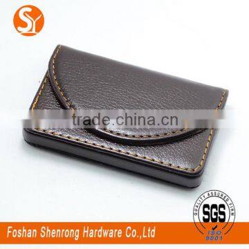 Wholesaler for black slim-line pocket pu leather business/credit card holder