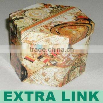 Star shape cookie food paper box with separate lid packing and printing