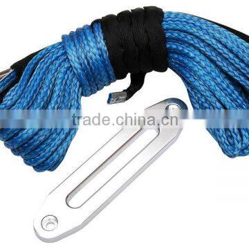 26M LENGTH 9.5MM WINDE SYNTHETIC WINCH ROPE, HOOK & HAWSE FAIRLEAD