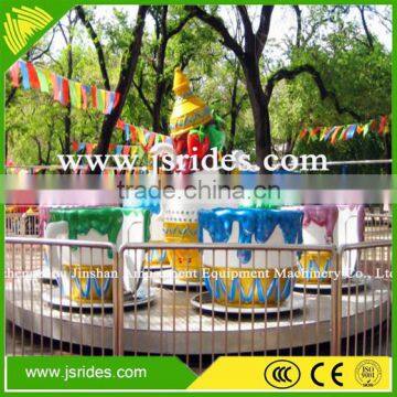 Kids playground equipment rotating tea cup ride rotating coffee cup ride equipment