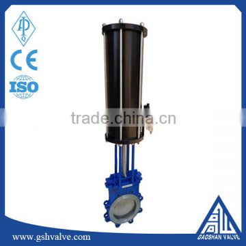 knife gate valve with pneumatic single acting