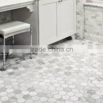 New Design Italy Cheap Natural Stone Mosaic Carrara White Marble Mosaic