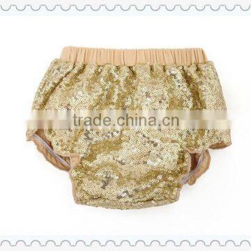 2016 hot sale comfortable beautiful Gold polka dot Baby Bloomer