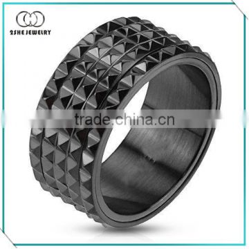 2SHE Top Quality 304/316l spikes stainless steel ring