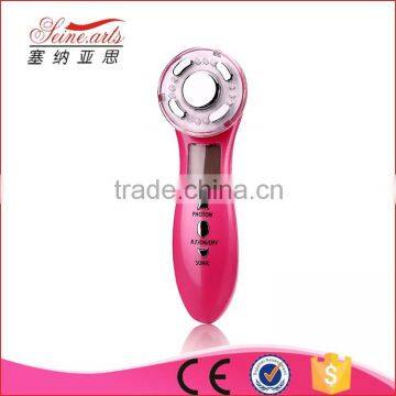 Home Use Ultrasonic Facial Massager Led Light Therapy Photon Ultrasonic Beauty Machine photo-2