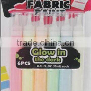 New Arrival Artist Material Fabric paint-glow in dark