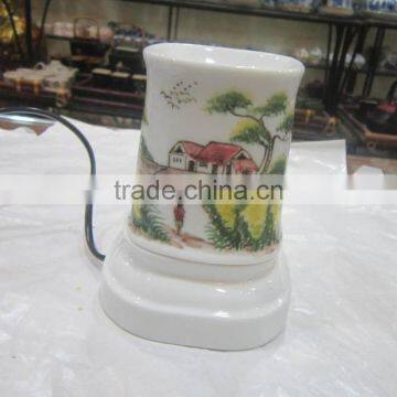 Essential oil lamp with contryside Vietnam pattern