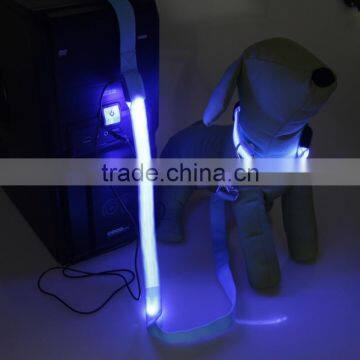 Waterproof led usb rechargeable flashing dog collars & leashes