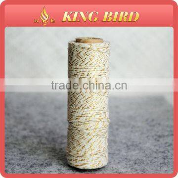 Gold metallic 1mm yarn for knitting carpet