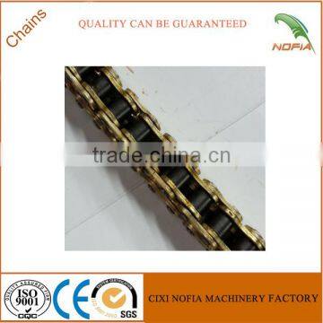Industrial Gold Colored Copper Plating 428H 520H Transmission Motorcycle Chain photo-2