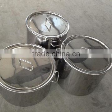 stainless steel pail with locking lid/5 gallon stainless steel pail/stainless steel bucket