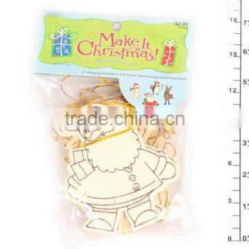 2014 new arrival chrismas hanging wooden items cat diy painting