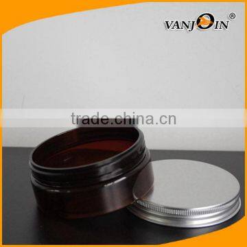 5 oz Amber Wide Mouth PET Plastic Jars With Metal Cap photo-4
