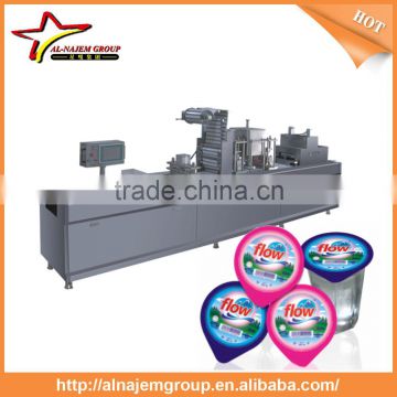 Plastic Cup Full Automatic Thermoforming,Filling ,Sealing and Cutting all-in-one monobloc machine