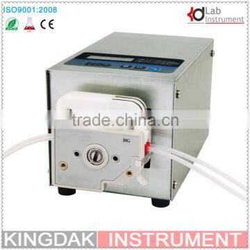 KBT102S/DG6-2(6 rollers,wheels,2 channels) Variable Flow Speed Peristaltic Pump for Fluid Water Pump 0.00016 to 49(ml / min)