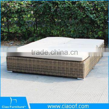 Best Selling UV-Proof Rattan Outdoor Double Lounger photo-2