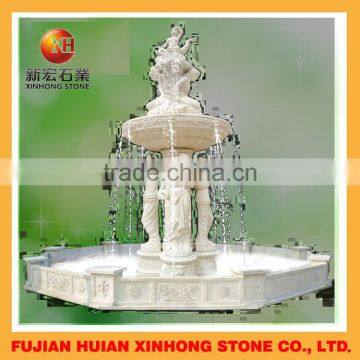 Outdoor Garden Waterfall Fountain Marble Statue Sculpture With Water Pump photo-6