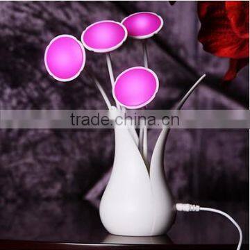 USB Flower Vase Shaped Led Motion Sensor Night Light photo-4