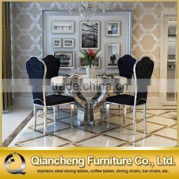 Modern 8 Seater Marble Dining Table Black Stone Table photo-6