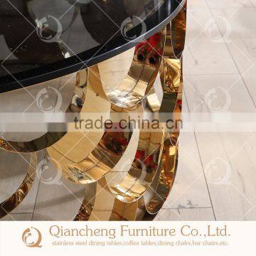 New Design Marble Top Metal Side Table photo-4