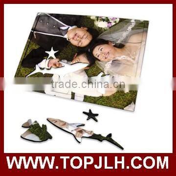 Topjlh 2017 Hot Factory Price Custom Blank MDF Sublimation Puzzle photo-6