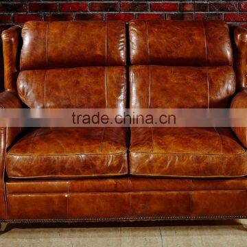 High End Vintage Leather Sofa S118