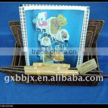 Nature awn woven storage portable book holder