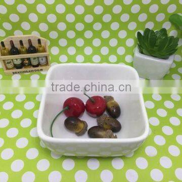 Stocked White Porcelain Square Dish/food Dish/rice Dish/salad Bowl photo-4