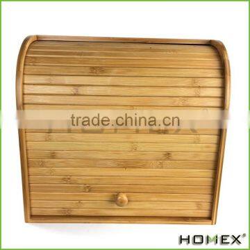 Bamboo Kitchen Storage Food Container Retro Bread Bin Homex BSCI/Factory