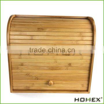 Bamboo Retro Bread Bin Double Decker Bread Box Homex BSCI/Factory photo-5