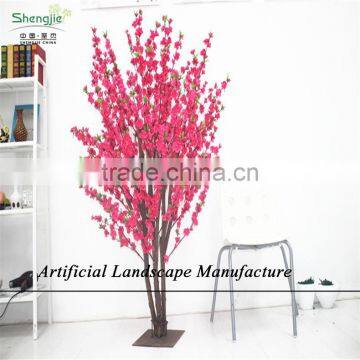 SJZJN 312 Mini Bansai Artificial Peach Blossom Tree /Potted Peach Blossom Tree High Quality photo-3