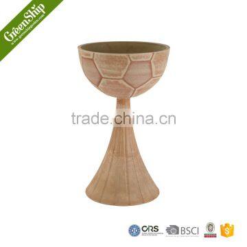 Fashionable Cup Shape Ceramic Tall Garden Planter