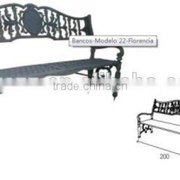 Outdoor Popular Cast Iron Garden Bench photo-3