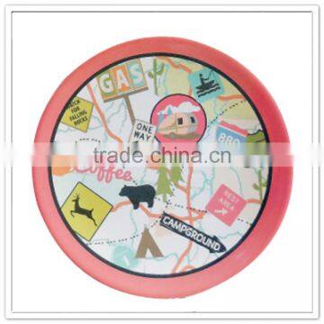 Cute Design Children Safety Zoo Plate Round Plastic Dry Fruit Plate for Festival Use Holiday Use photo-3