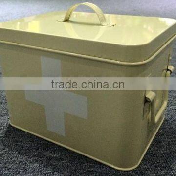 Pill Box(White Cross and 2 Tiers),MSO-162 photo-2