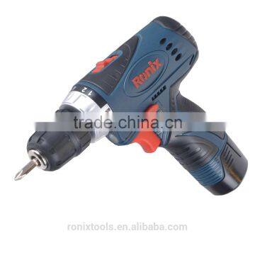 RONIX CORDLESS DRIVER DRILL 12V LI-ON 25MM,10MM