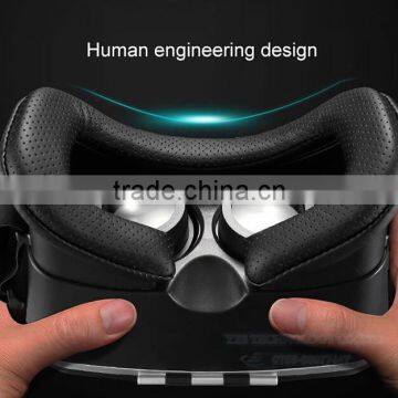 VR Headset With 3D Glasses VR Box With Remote Control V6 42mm Lenses 4.5 - 6 Inch photo-4