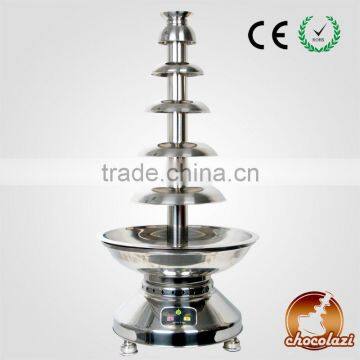 CHOCOLAZI ANT-8110 Auger 6 tiers 304 stainless steel commercial choclate fountain