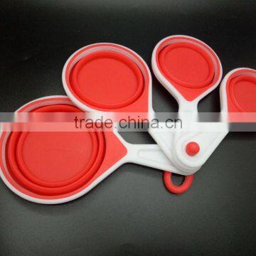 Collapsible Silicone Measuring Cups Spoons Set of 4 for baking set