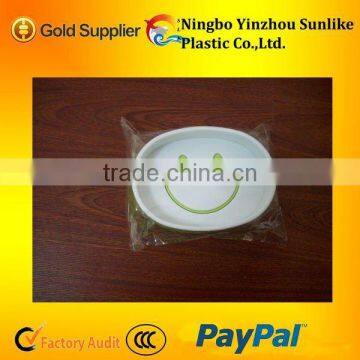 smiling face plastic soap box