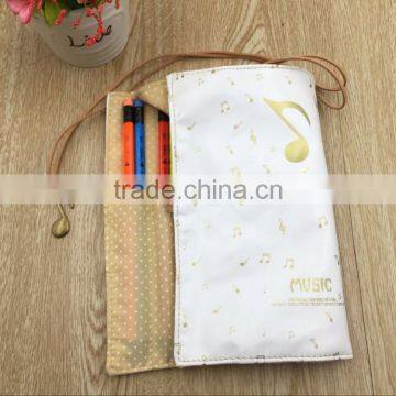 High Quality Top Sale Roll up Round Pencil Case for Students for Office Stationery