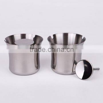 Wholesale Cheap Tobacco Cigarette Custom Logo Made Metal Portable Pocket Cigar Ashtray photo-2