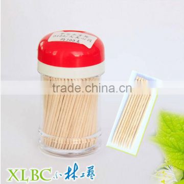 Nature 65*2.0mm Red Core Jar two point wooden toothpick