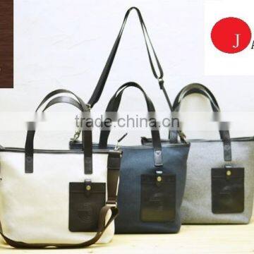 Fashionable canvas shoulder bag, canvas bag made in Japan at high cost performance